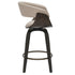 HOLT-26" COUNTER STOOL-MUSHROOM - WALNUT 2 Pcs