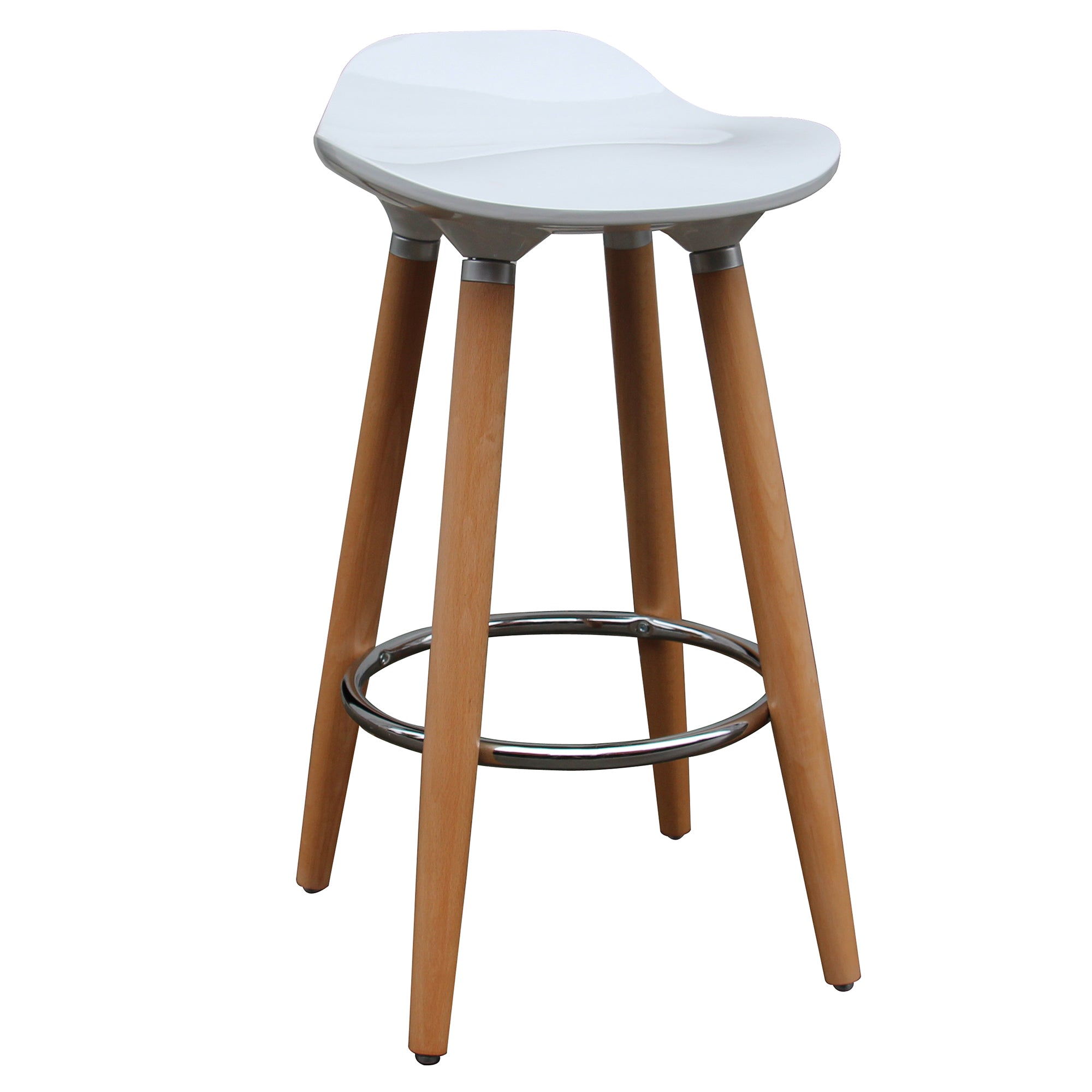 TREX-26" COUNTER STOOL-WHITE 2 Pcs
