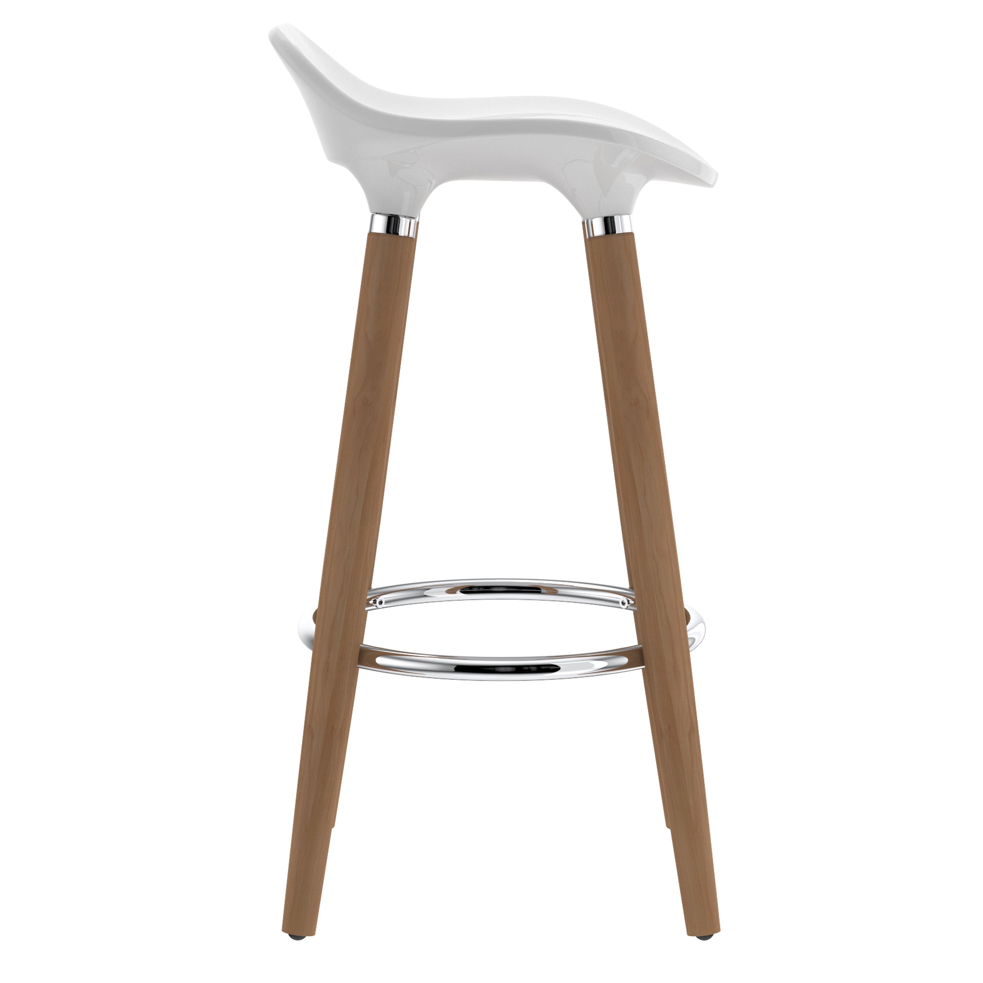 TREX-26" COUNTER STOOL-WHITE 2 Pcs