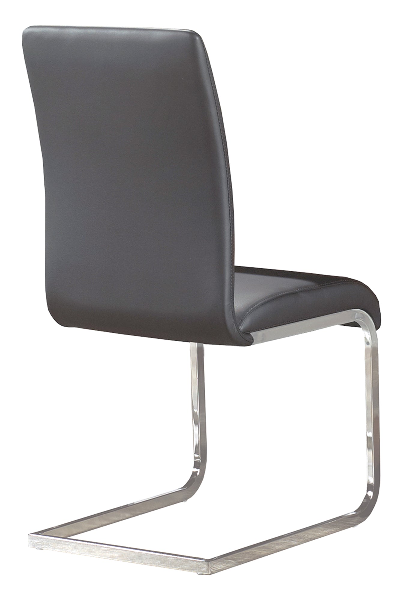 Frankfurt and Maxim 5pc Dining Set - Chrome Table and Grey Chairs