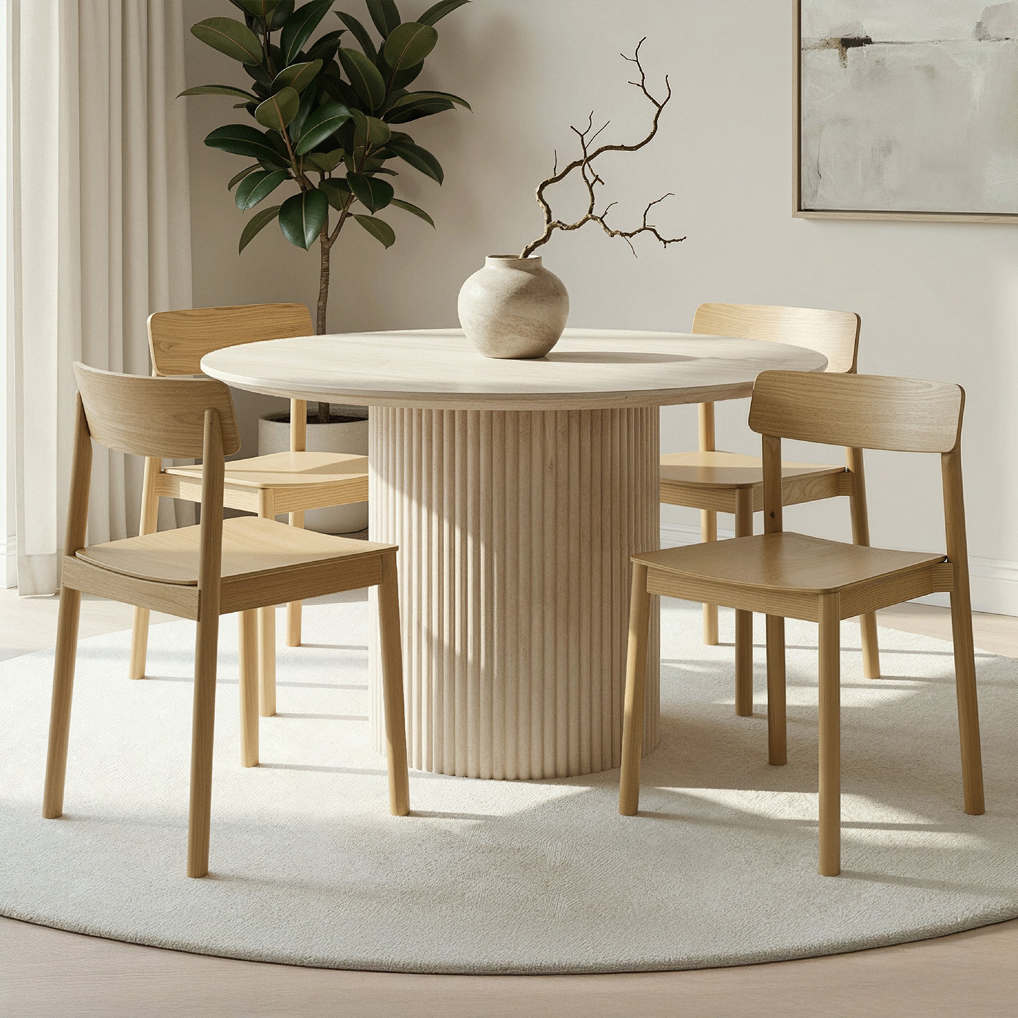 THALIA - FELIX NAT-5PC DINING SET