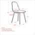 Rocca and Lyna 5pc Dining Set - Walnut Table and Grey Chairs