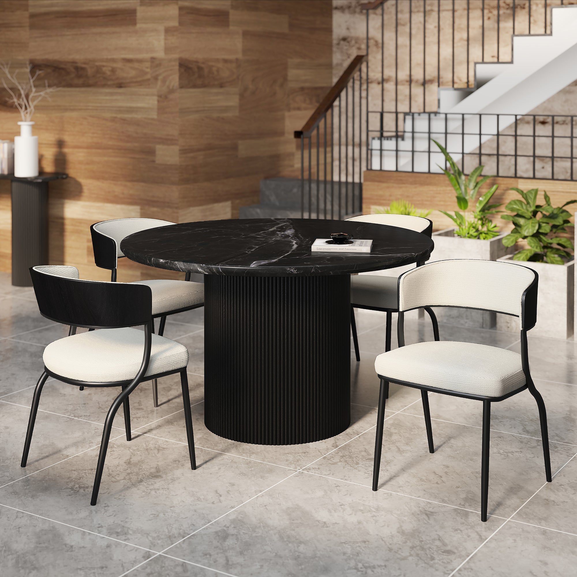 JILSA BLK - KAZAN IV-5PC DINING SET