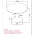 ZILO LARGE BK - BRODI CH-5PC DIINING SET