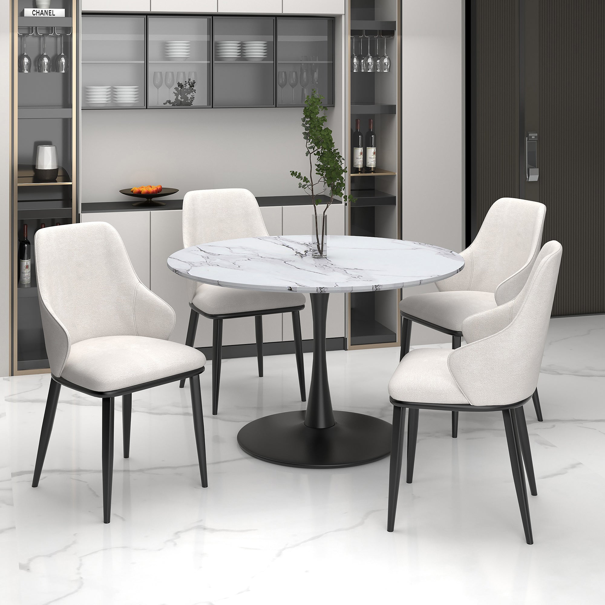 ZILO SMALL BK KASH BEG-5PC DINING SET