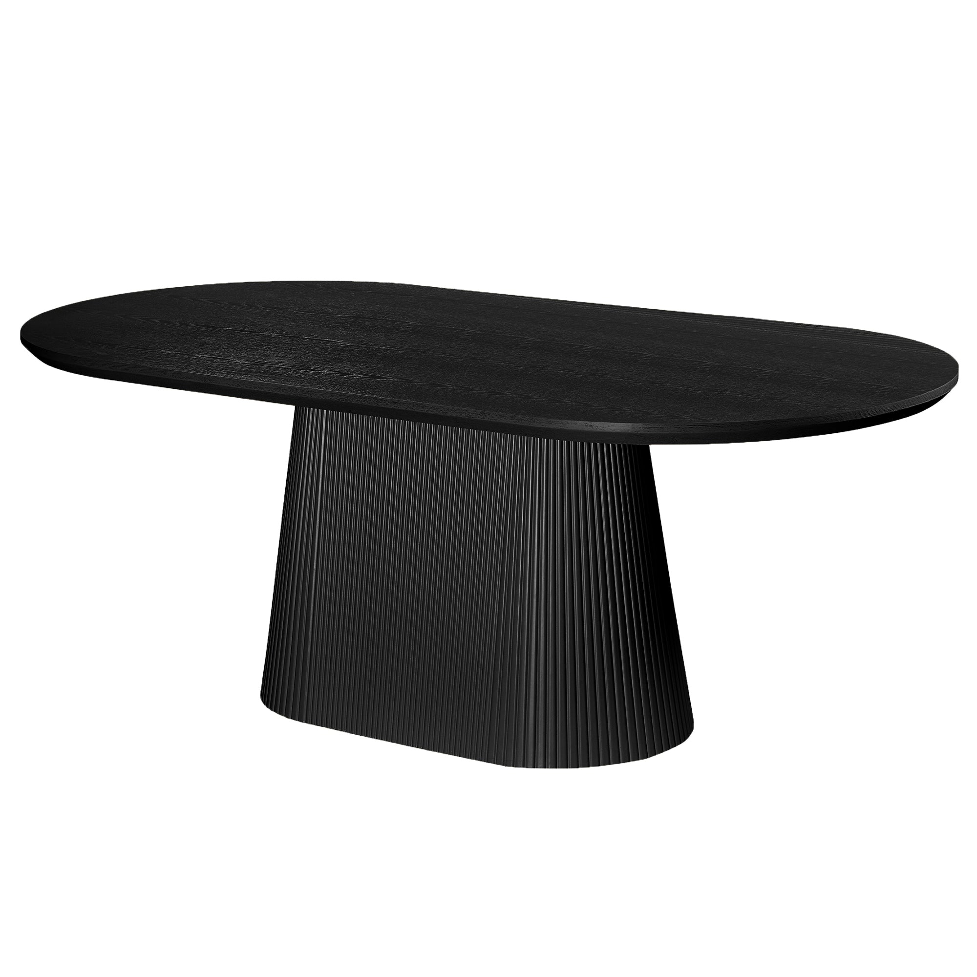 TOVAS OV BLK - CASPIAN BLK-7PC DINING SET