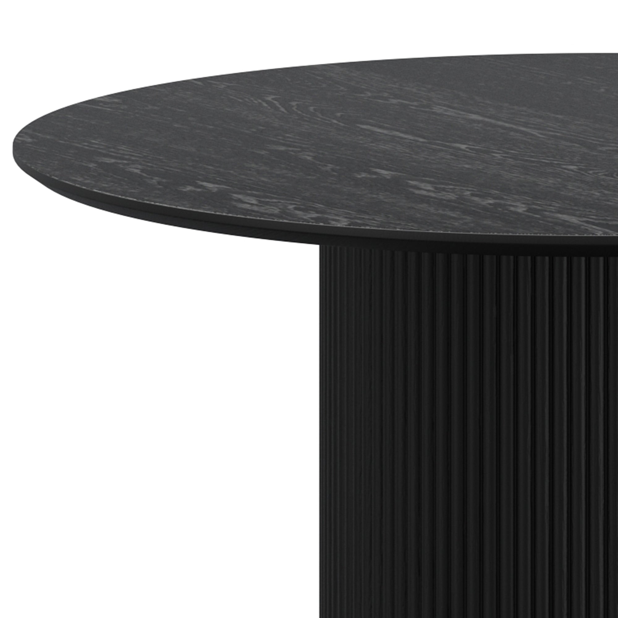 TOVAS RND BLK - CAPRESE BK-5PC DINING SET