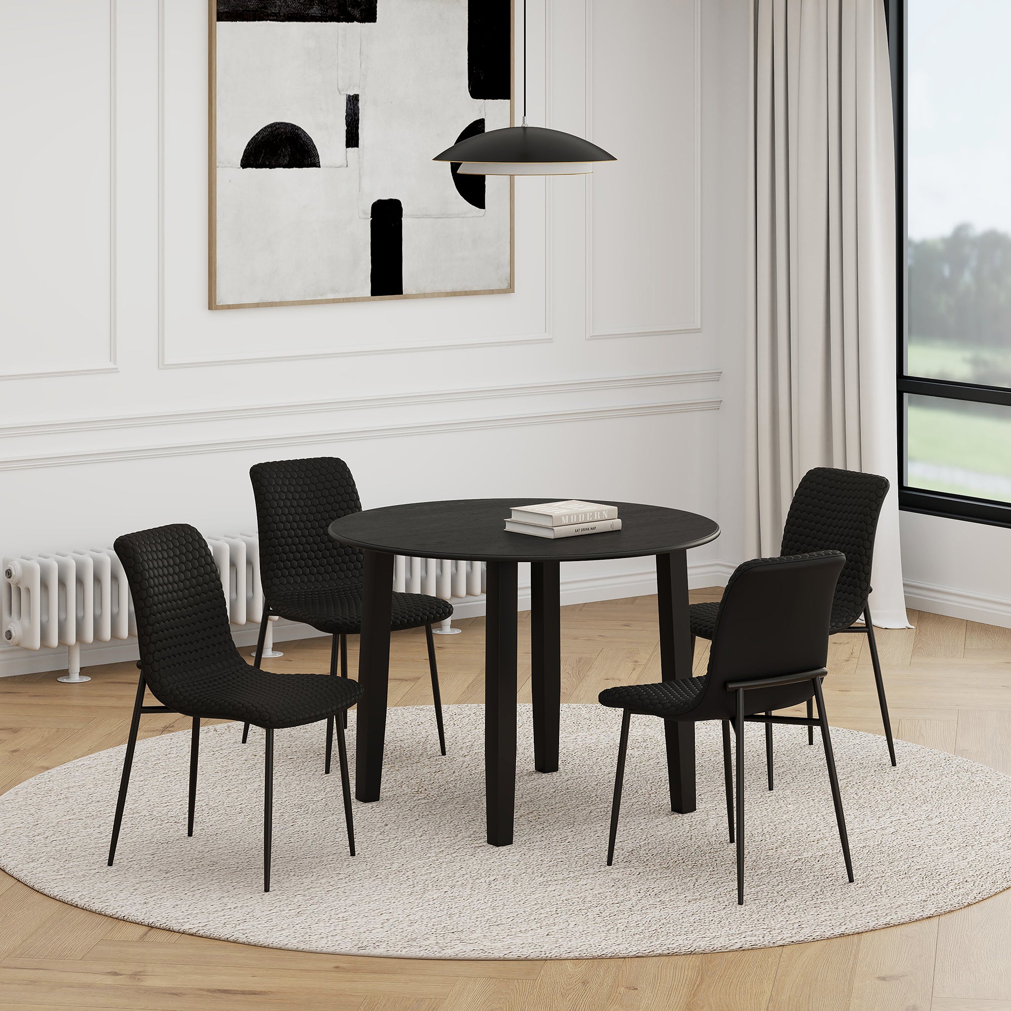 CONRAD BLK - BRIXX BLK-5PC DINING SET