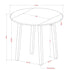 CONRAD BLK - BRIXX BLK-5PC DINING SET
