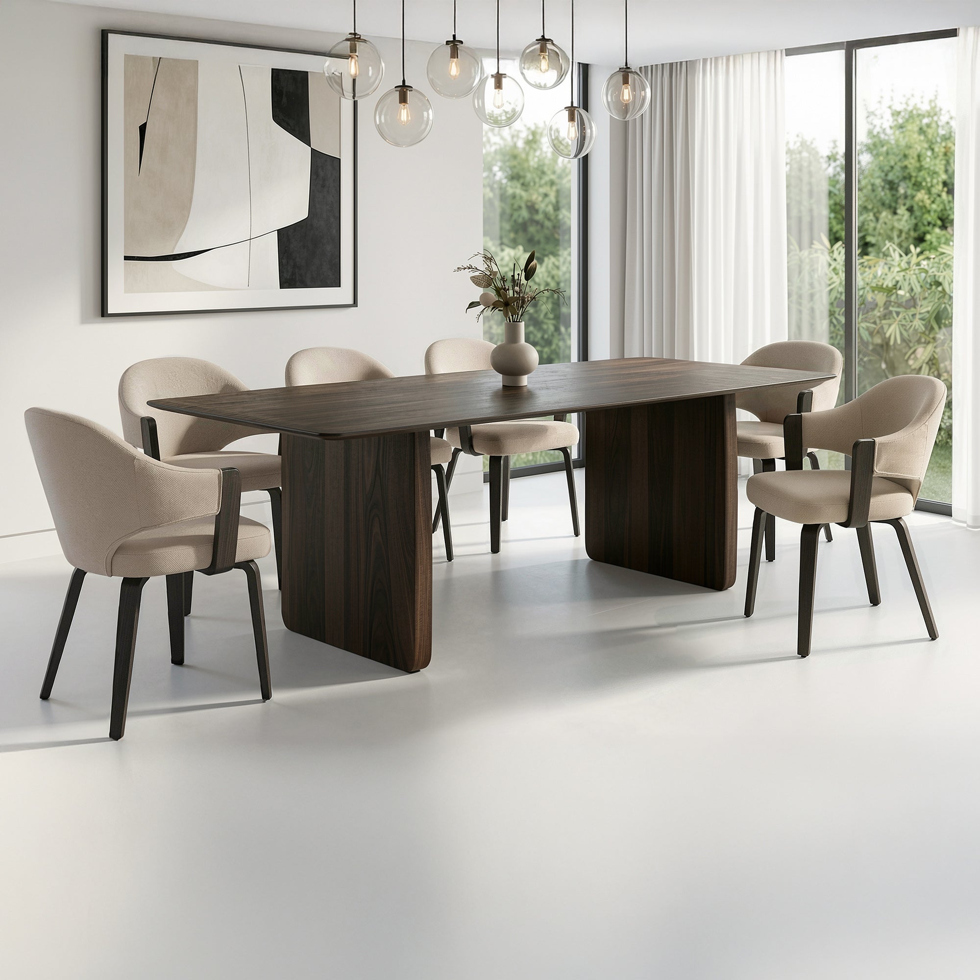 BAZUL - FREYA WAL-7PC DINING SET