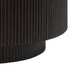 Reyna Round Coffee Table with Storage in Black and White, 31" Diameter