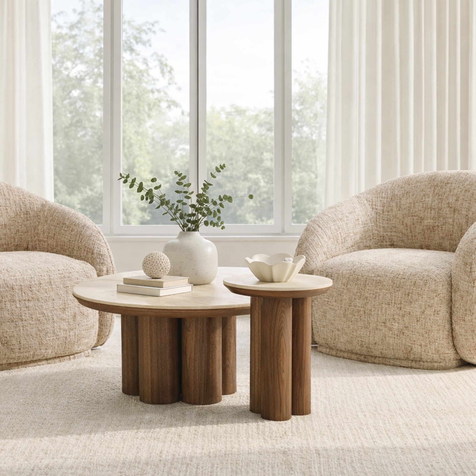 SEATON-COFFEE TABLE-WALNUT