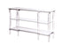 MZ-3656-14 Console Table, 3 Tier, Rectangular, Transparent Acrylic Frame, Modern Design, Glass Top