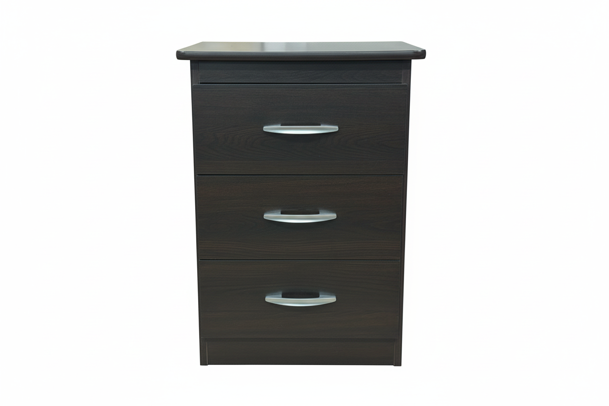 STR "Tall Boy" 3 Drawer Narrow Chest - Available in various Colours