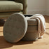 KEPLER-ROUND STORAGE OTTOMAN-MOSS