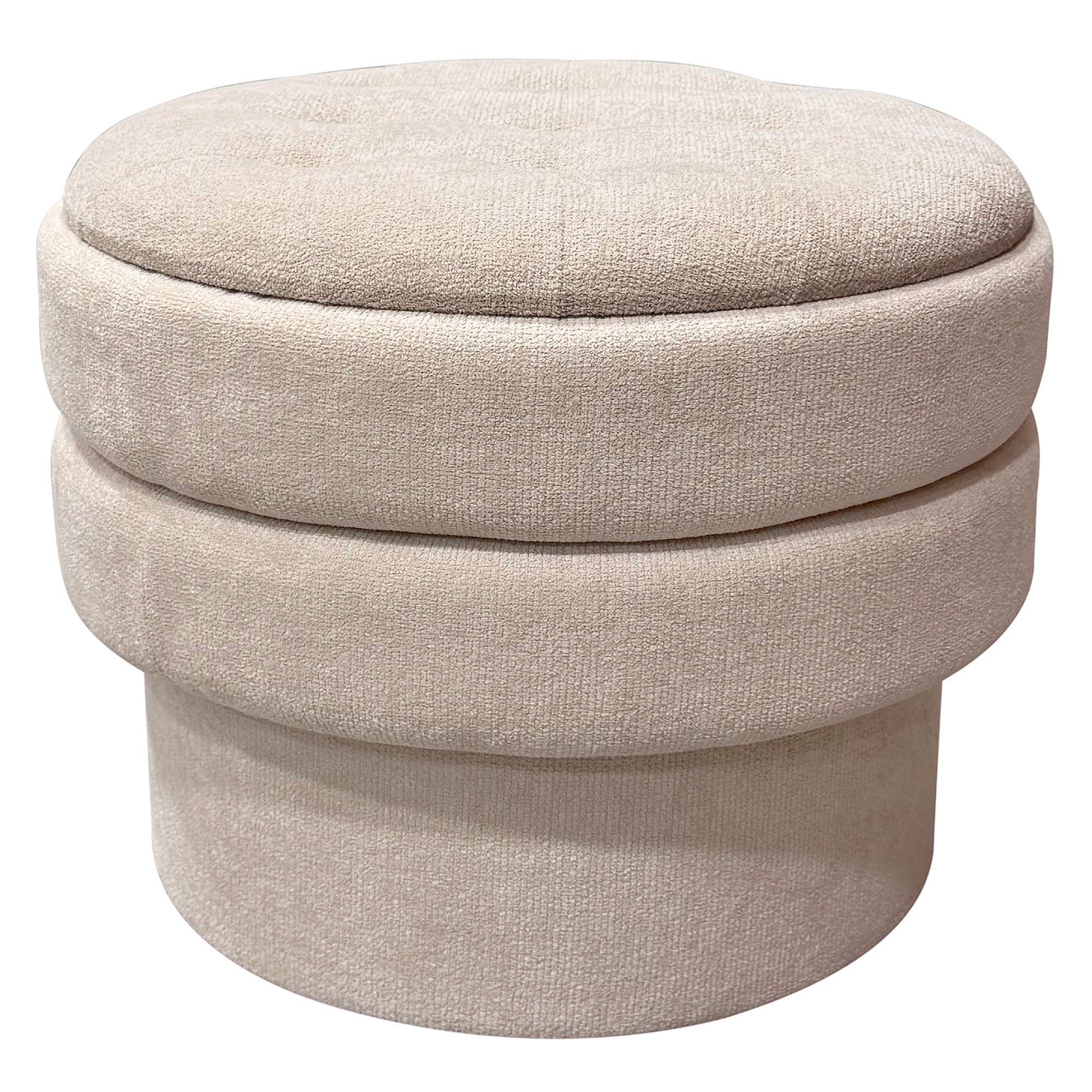 KEPLER-ROUND STORAGE OTTOMAN-OAT
