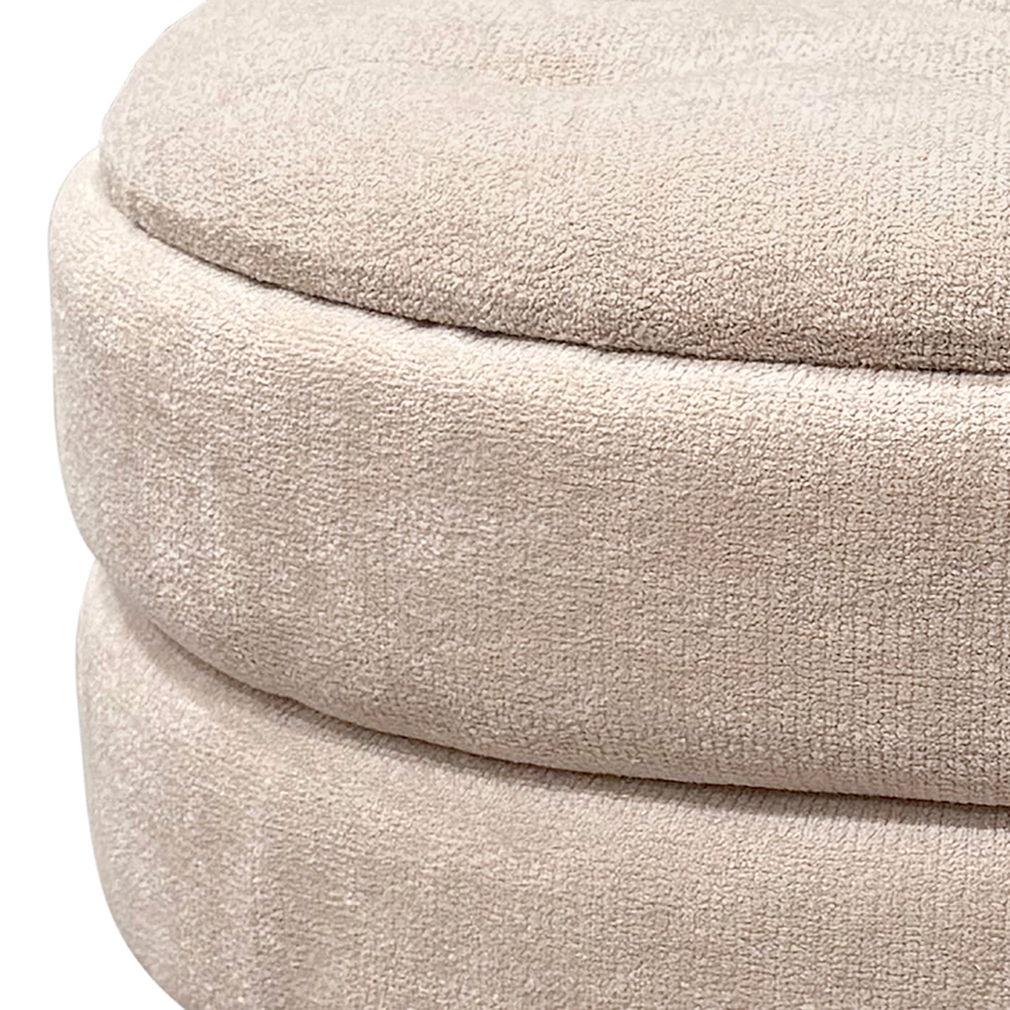 KEPLER-ROUND STORAGE OTTOMAN-OAT