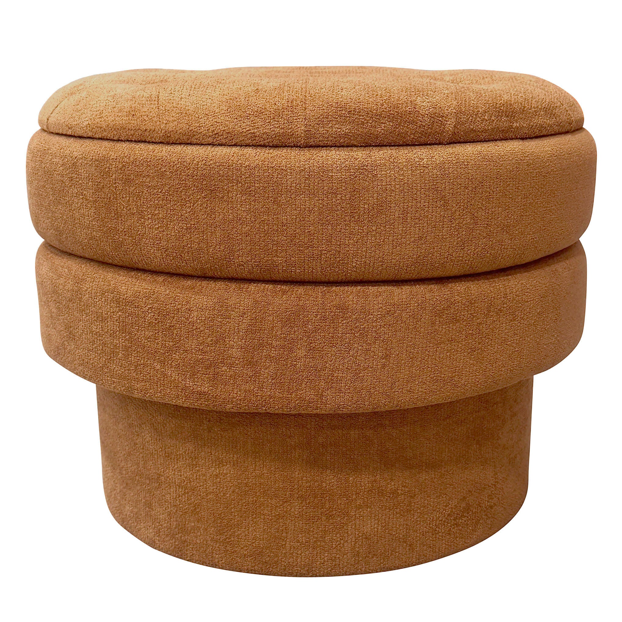 KEPLER-ROUND STORAGE OTTOMAN-RUST