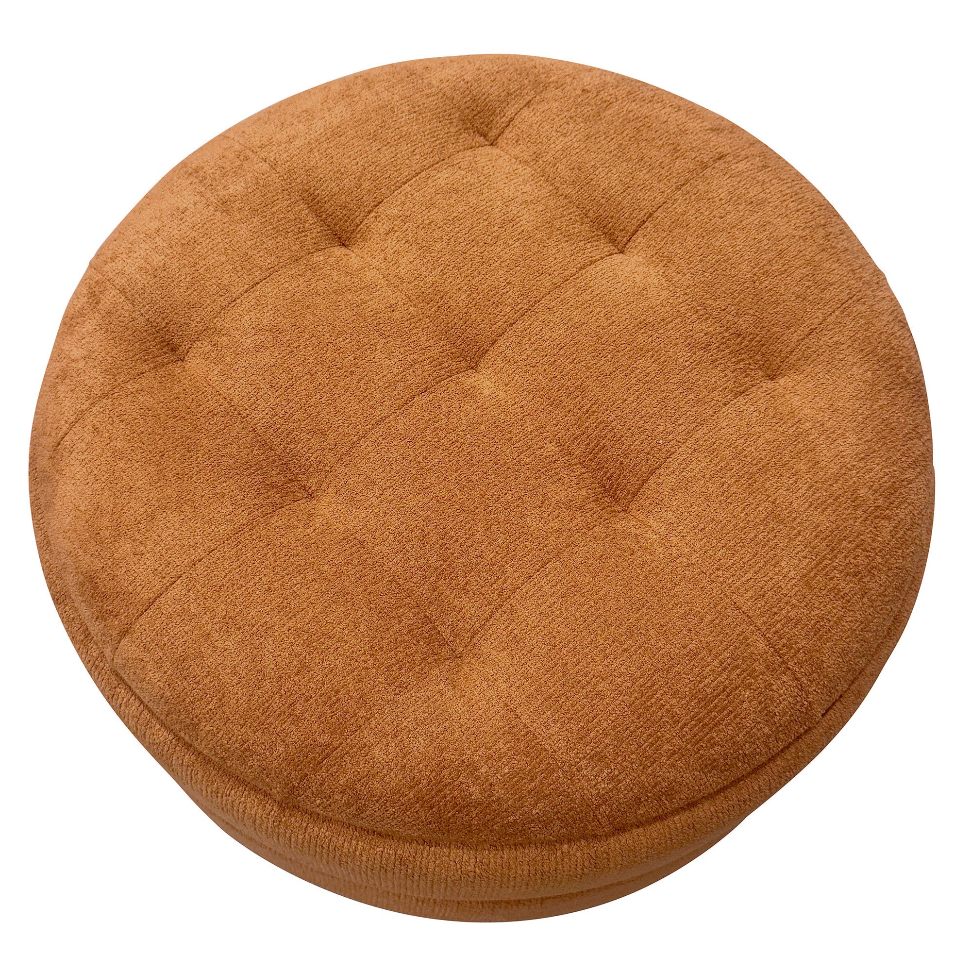 KEPLER-ROUND STORAGE OTTOMAN-RUST