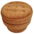 KEPLER-ROUND STORAGE OTTOMAN-RUST