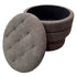 KEPLER-RND STORAGE OTTOMAN-WARM CHARCOAL