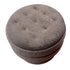 KEPLER-RND STORAGE OTTOMAN-WARM CHARCOAL