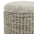 INDIGO-STORAGE OTTOMAN-BEIGE CHARCOAL