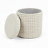 INDIGO-STORAGE OTTOMAN-IVORY