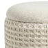 INDIGO-STORAGE OTTOMAN-IVORY