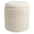 INDIGO-STORAGE OTTOMAN-IVORY