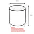 INDIGO-STORAGE OTTOMAN-IVORY