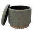 SADIE-ROUND STORAGE OTTOMAN-MOSS