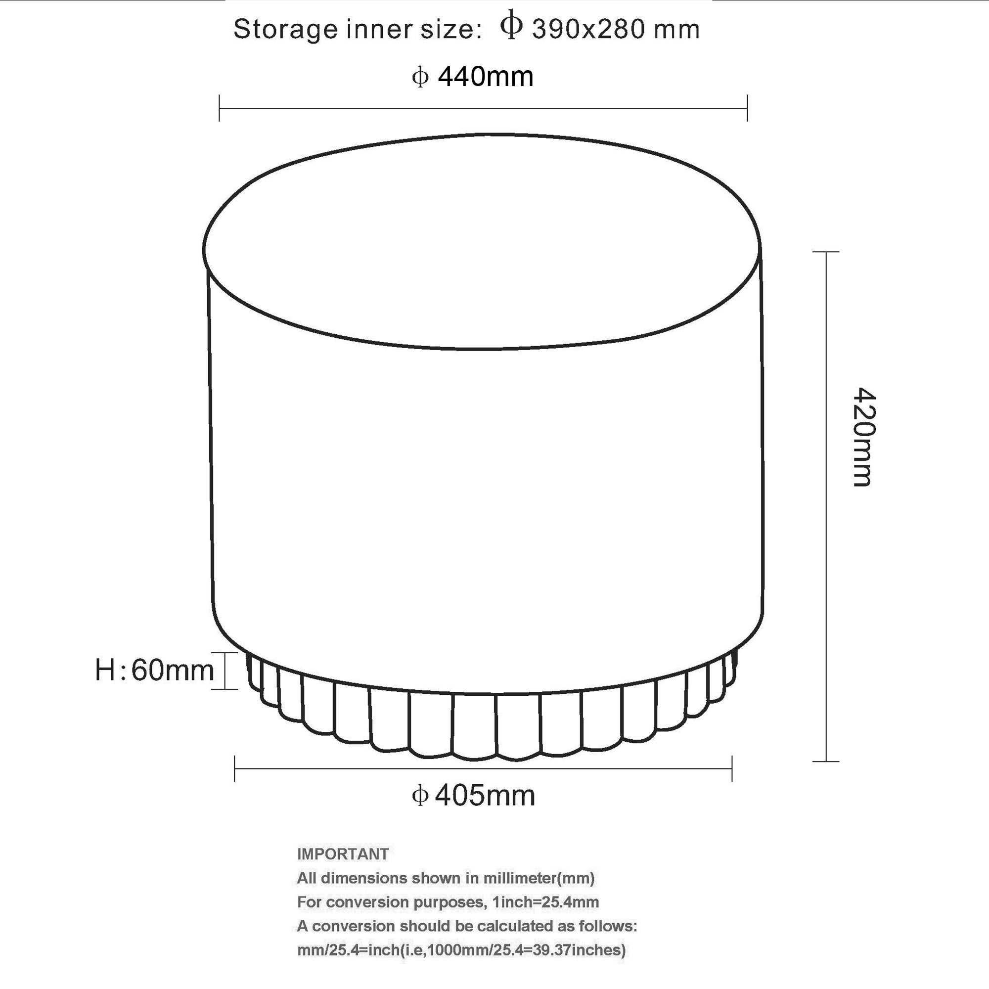 SADIE-ROUND STORAGE OTTOMAN-MOSS