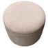 SADIE-ROUND STORAGE OTTOMAN-OAT