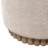 SADIE-ROUND STORAGE OTTOMAN-OAT