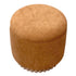 SADIE-ROUND STORAGE OTTOMAN-RUST