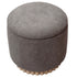 SADIE-RND STORAGE OTTOMAN-WARM CHARCOAL