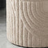 LULLU-ROUND STORAGE OTTOMAN-BEIGE