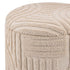 LULLU-ROUND STORAGE OTTOMAN-BEIGE