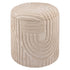 LULLU-ROUND STORAGE OTTOMAN-BEIGE