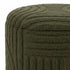 LULLU-ROUND STORAGE OTTOMAN-OLIVE GREEN