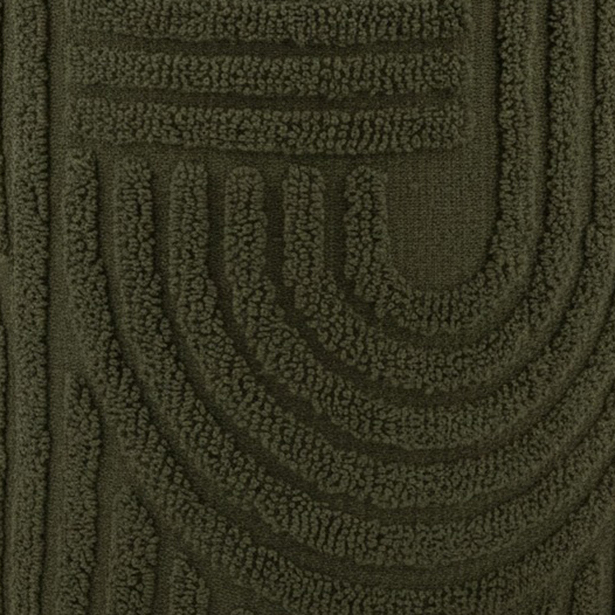 LULLU-ROUND STORAGE OTTOMAN-OLIVE GREEN
