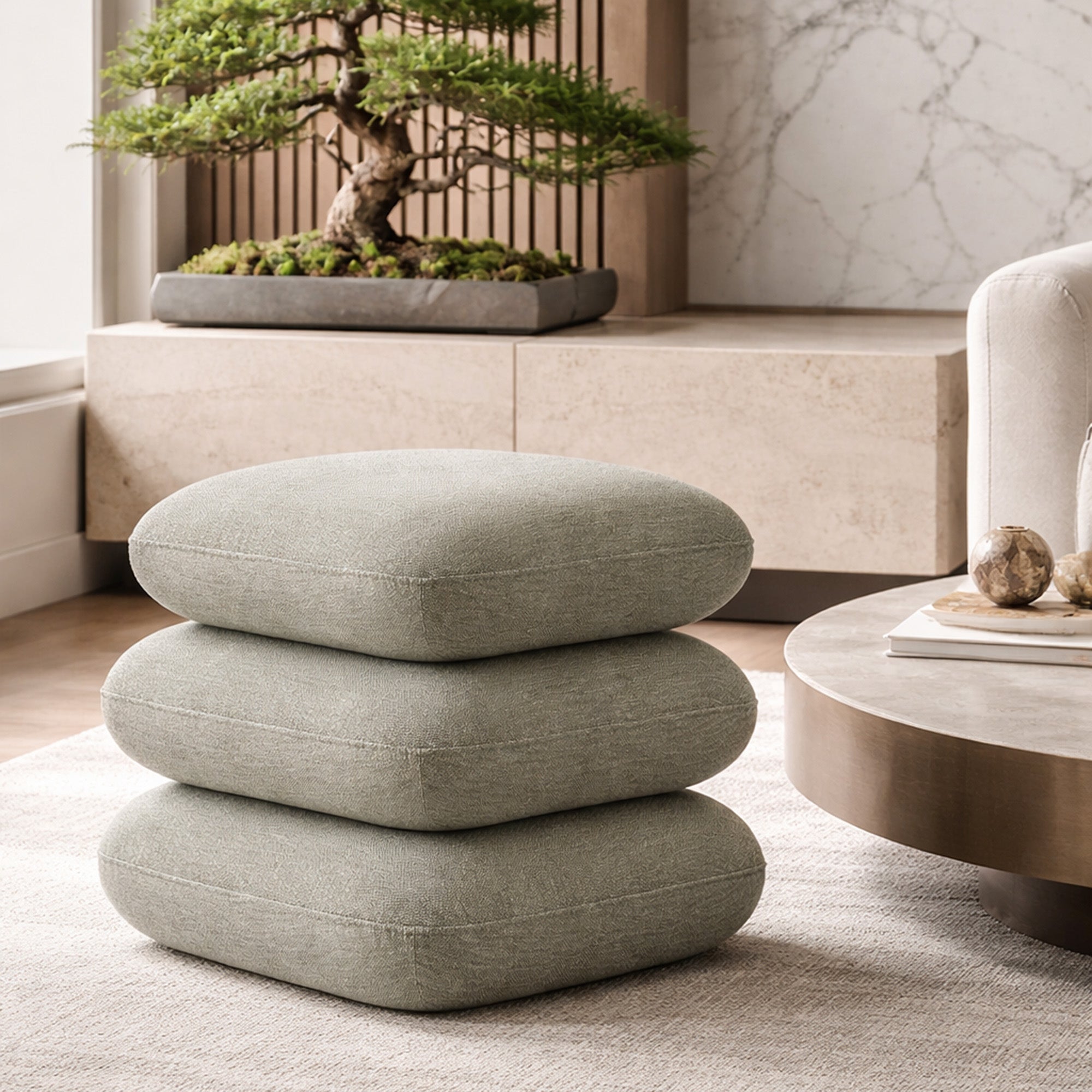 RYLEE-SQUARE OTTOMAN-SAGE