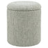 TWYLA-ROUND STORAGE OTTOMAN-SAGE
