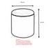 TWYLA-ROUND STORAGE OTTOMAN-SAGE
