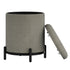 CASTOR-STORAGE OTTOMAN-WARM GREY