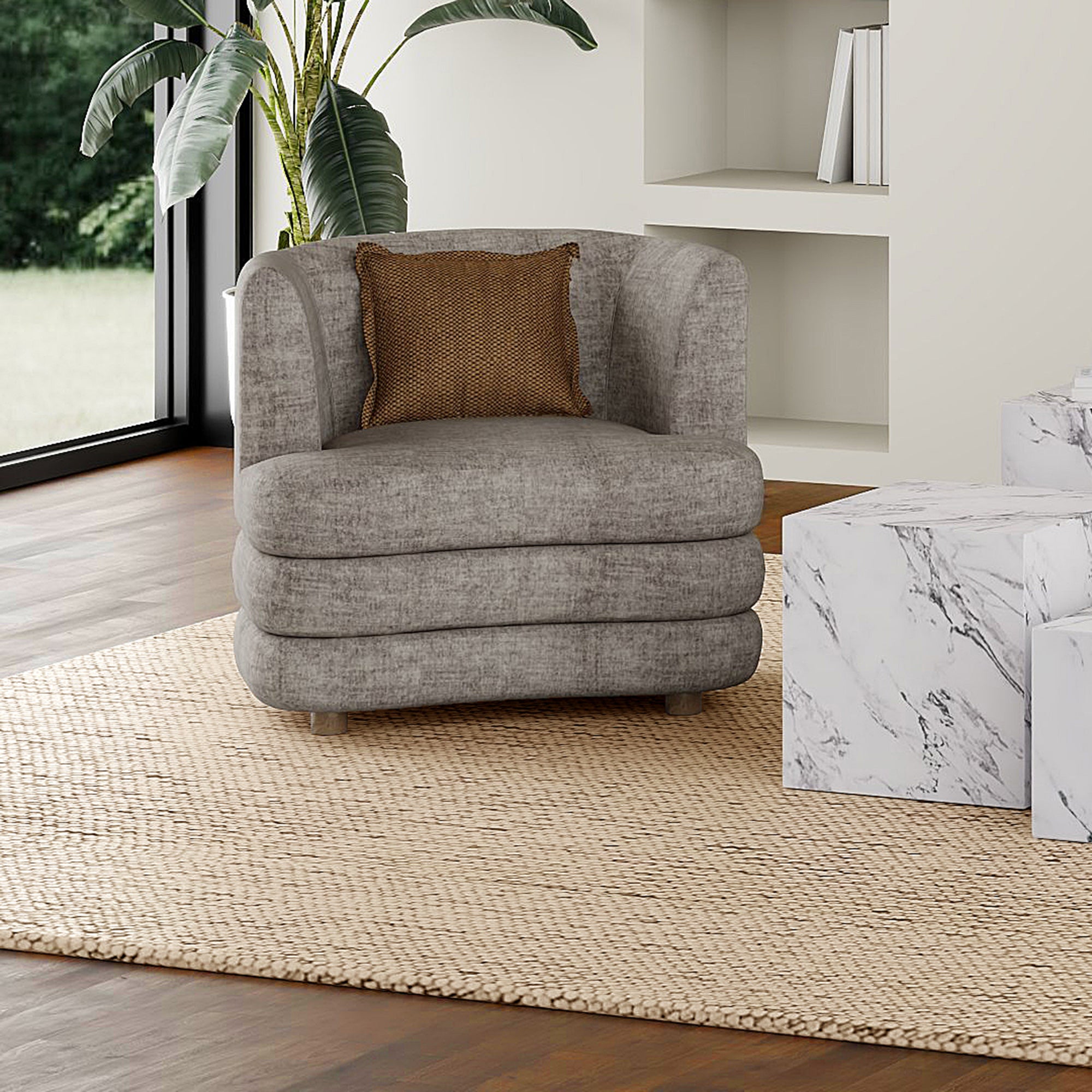 DORIAN-ACCENT CHAIR-DARK TAUPE