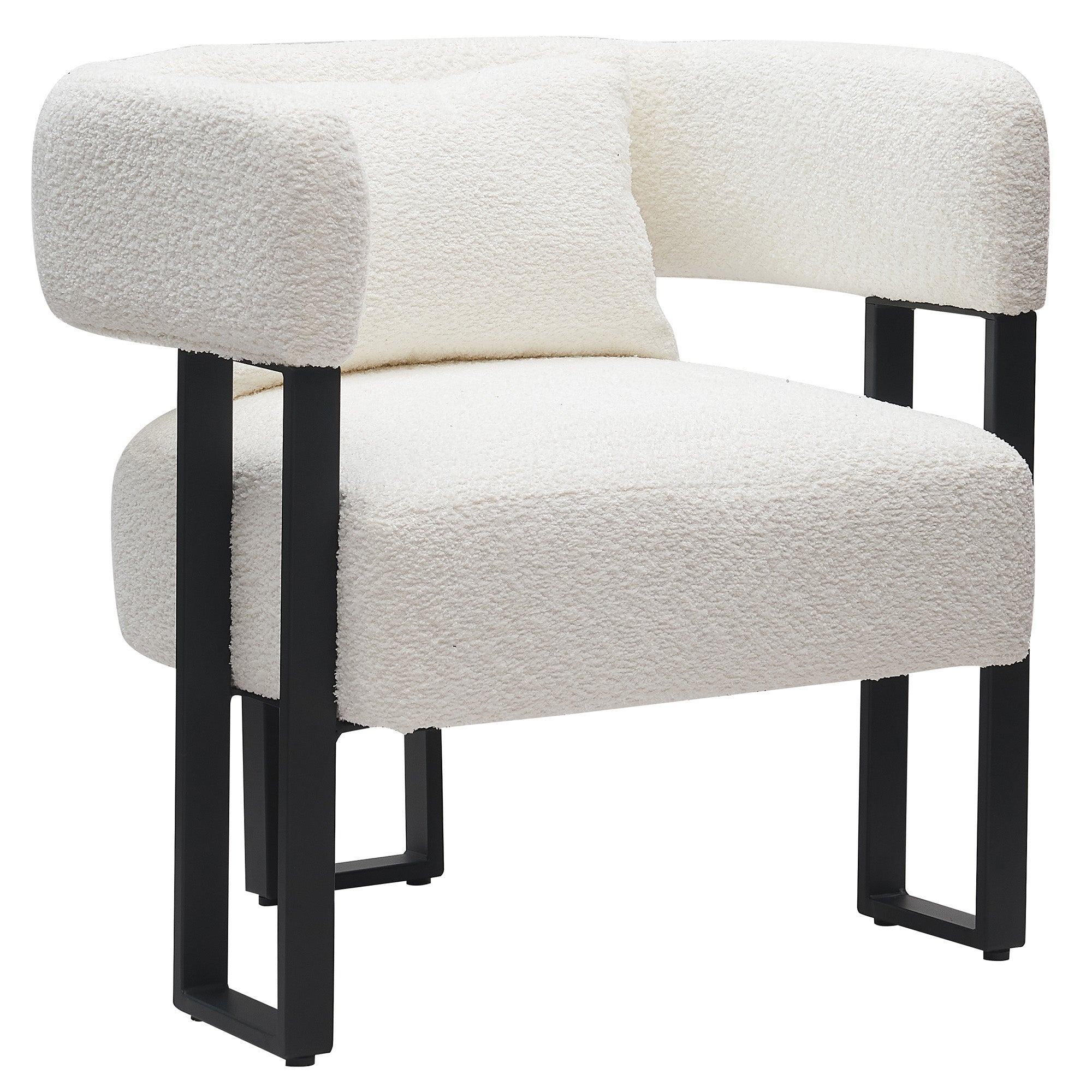 SCARLET-ACCENT CHAIR-IVORY