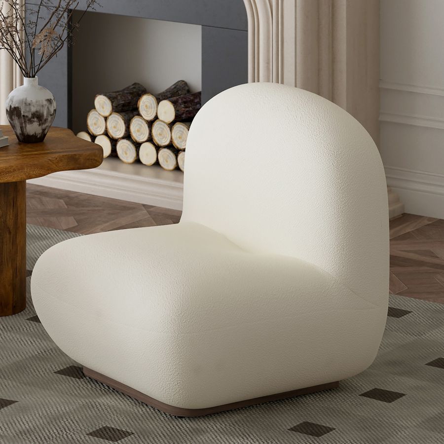 ZILANO-ACCENT CHAIR-IVORY