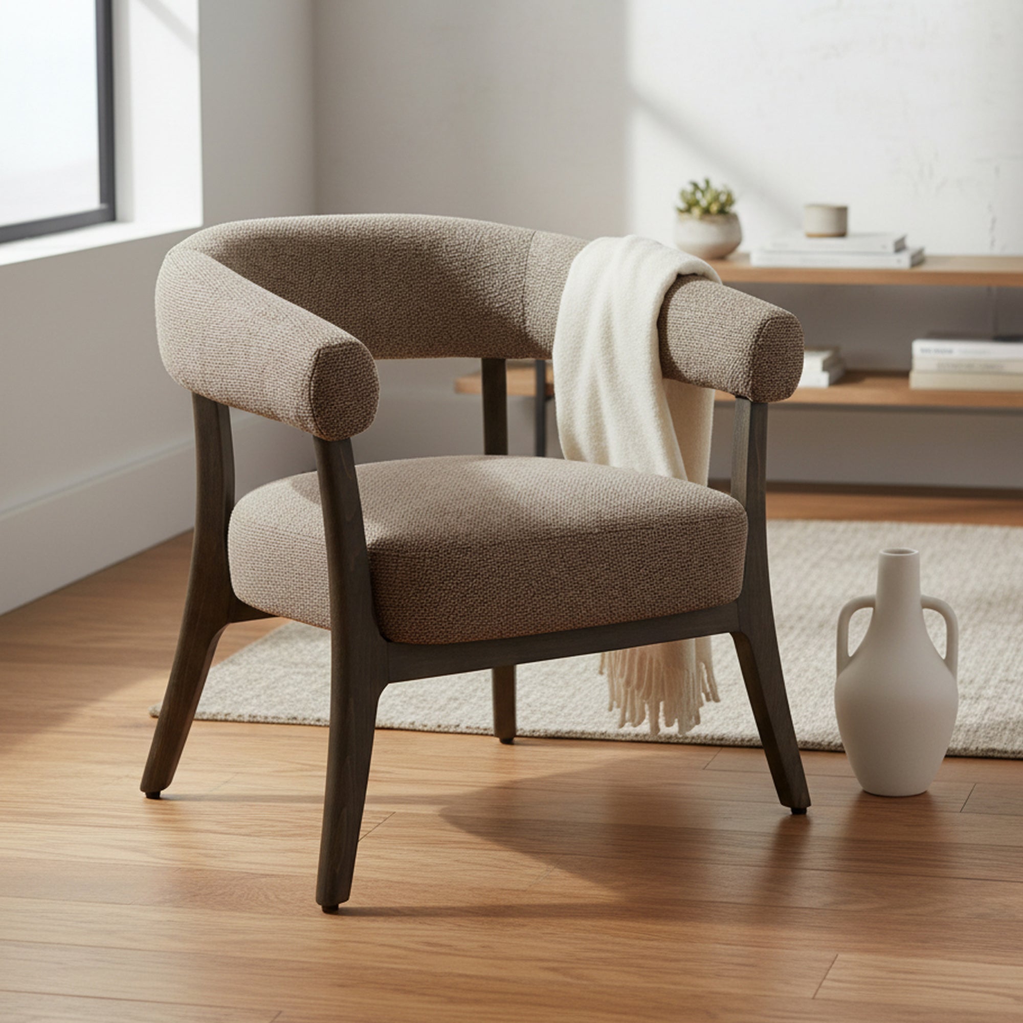 SURIN-ACCENT CHAIR-BROWN
